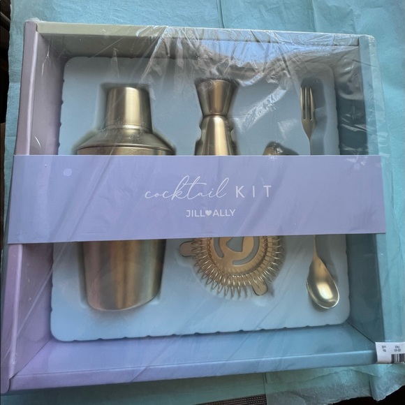 JILL & ALLY 4-Piece Gold-tone Cocktail Kit - Brand new in box - Picture 5 of 5